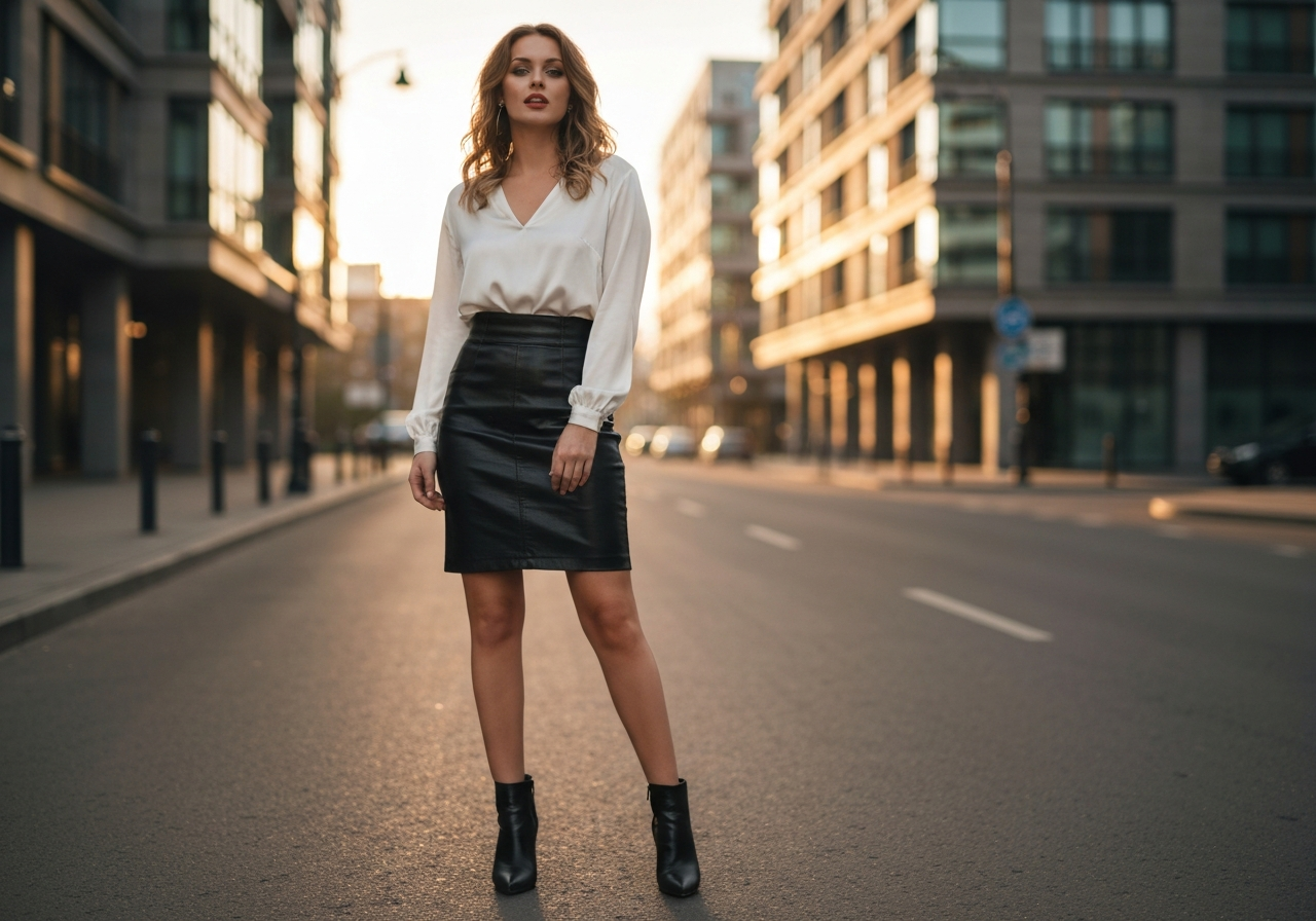 S čím kombinovat koženou sukni: 5 skvělých outfitů